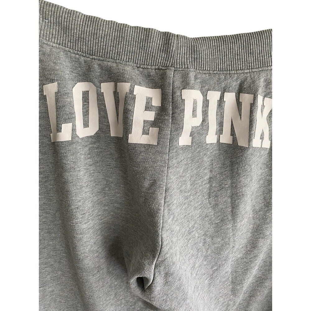 Victoria's Secret Pink Joggers Women's Small Gray Sweatpants Love Pink Butt